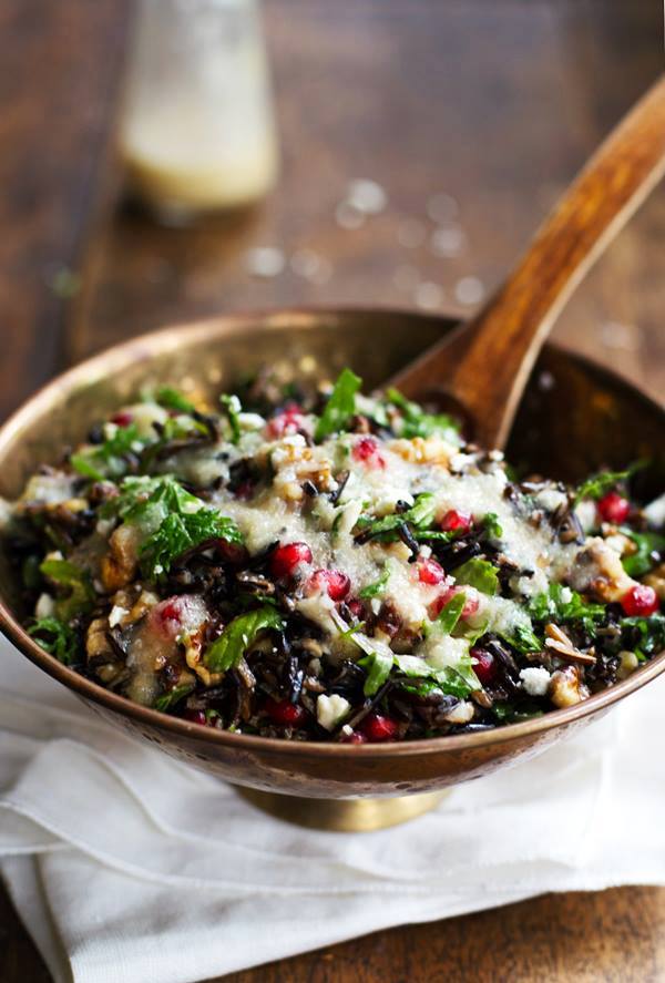 wild rice and baby Kale salad