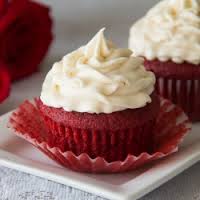 M & M Red velvet cupcakes